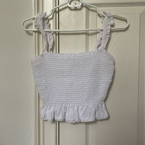 Wilfred by aritzia cropped frilly tank